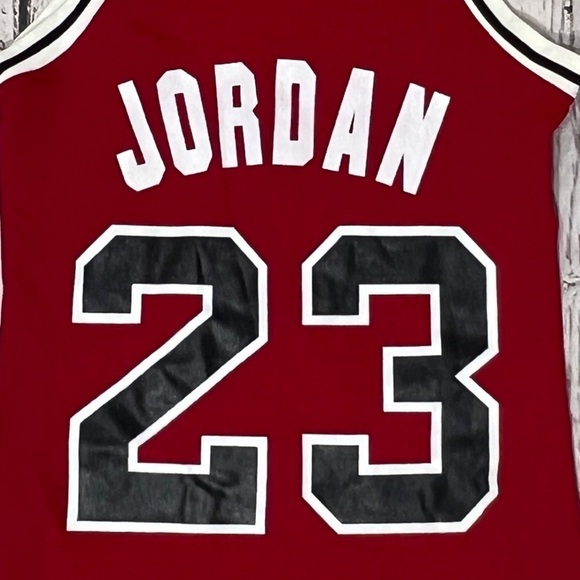 Michael Jordan Chicago Bulls 80s Vintage NBA Basketball Sand - Knit Jersey Small - Picture 4 of 6